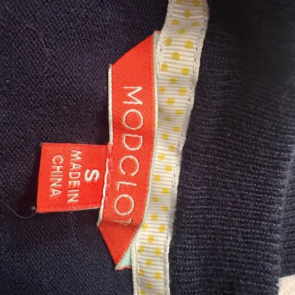 Modcloth Navy Crew Neck Sweater - Picture 3 of 3